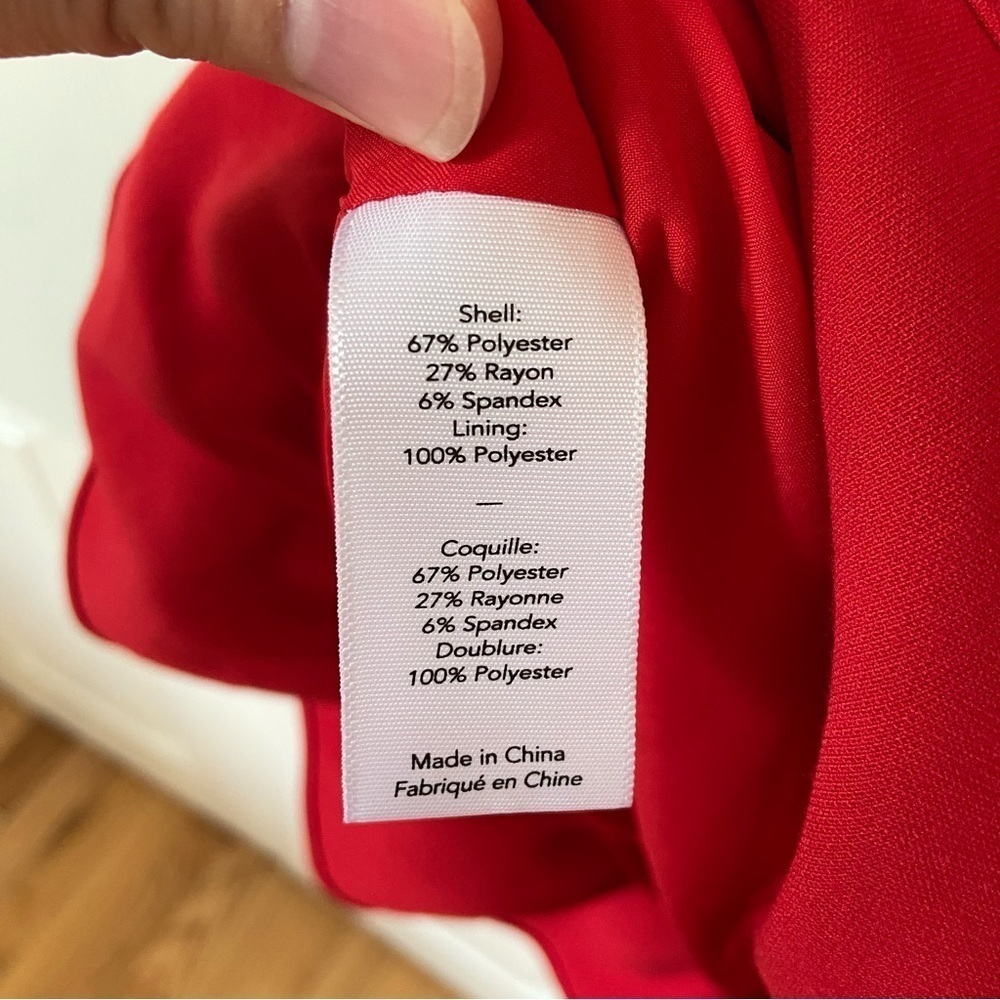 Revolve Likely NWT Amica Red Ruffle Mini Dress Size 6 - Picture 11 of 12